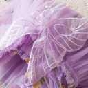 TTYAOVO Toddler Baby Dress Birthday Party Tulle Girl Dresses (Purple) 80
