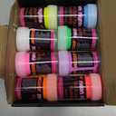 neon nights 2-IN-1 Glow In The Dark Acrylic Paint Set Glows in the Dark & under UV Blacklight - Set of 8 Self-Luminous Neon Paints for Halloween - German Premium Quality - 8 x 20 ml /