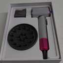 SHRATE Professional High Speed Ionic Hair Dryer | Ultra-Fast Drying | 500 Million Negative Ions | Low Noise | 160000 RPM | Compact Blow Dryer with Magnetic Diffuser for Faster Drying All Hair Types (Grey)