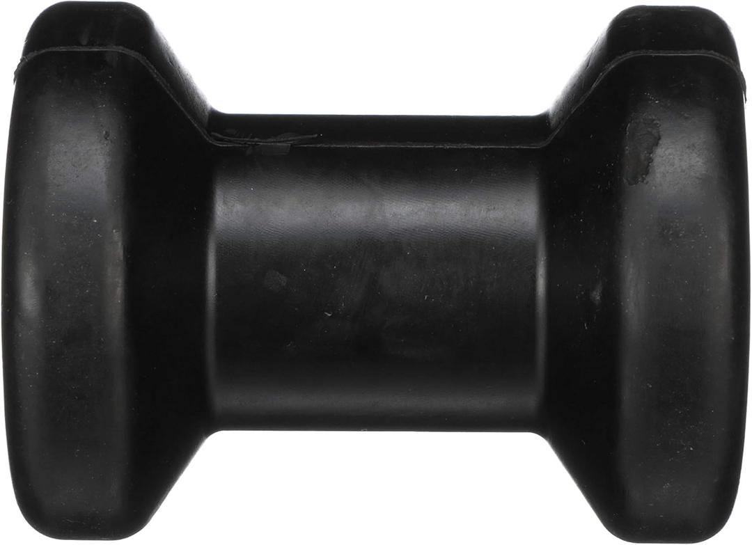Seachoice 56180 Molded Spool Roller with Plastic Sleeve – Black Rubber – 5 Inches Wide – 1/ 2 Inch ID Hole