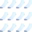 Hanes Men's Socks, Active Cool X-temp Lightweight Moisture-wicking Cushioned Ankle, Crew and No Show Socks, 12 and 14 Pair Packs (White, 6-12)