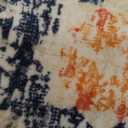 CHAMPLANT 6'x9' Washable Vintage Area Rug Boho Chic Medallion Distressed Design Non-Shedding Easy Care Ideal for High Traffic Areas in Living Room Bedroom Kitchen Office Large Carpet