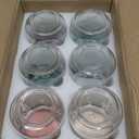 NETANY 6-pack 16 oz Overnight Oats Containers with Lids, Glass jars with Airtight Lids, Wide mouth Mason Salad jars, Glass Food Storage Containers for Snacks Yogurt Spice Sugar
