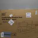 yeyeeyyee Wide Stadium Seats with Back Support, Exclusive Sofa Style Design Extra Thick Bleacher Chairs with Back and Cushion, 6 Reclining Positions - Ultimate Comfort for Sports Events (Blue, 25")