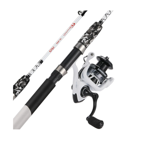 Sougayilang Spinning Reel and 2-Piece Fishing Rod Combo, Durable Graphite & Fiberglass Rod, Split-Grip Cork Handle,Right/Left Handle Position(5FT)