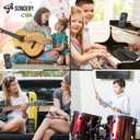 Sondery Digital Metronome for Guitar Piano Drum and All Instruments, Woman Vocal Counting Option, Direct Controls via Buttons, Easily Reading Big Screen, Power by Batteries or USB (iClick)