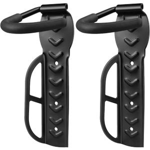 DkOvn 2 Pack Bike Rack Garage Wall Mount, Wall Mount Bike Rack with Screws, Heavy Duty Steel Vertical Bike Hook Holds Up to 66lb for Indoor Storage