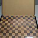 Cutting Boards for Kitchen, Checkered Cutting Board Upgraded, Acacia Wood Chopping Board with Juice Grooves & Handles, Large Butcher Block Serving Tray with Gift Box, 17"X12"X0.8"