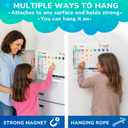 QUOKKA Reward Chart for Kids - Magnetic Behavior Chore Chart for Kids at Home - Dry and Erase Routine and Responsibility - Use 84 Magnets & 102 Stars - from Toddlers to Teens - Extended Version