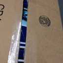 SUNCREAT Hammocks Quilted Fabric Hammock, Double Hammock with Spreader Bar, Soft Pillow, Max 475lbs Capacity, Blue Stripes