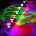 Solar Lights Outdoor Pathway Lights 12 Pack LED Waterproof Color Changing Mushroom Shape for Garden Driveway Walkway Landscape Path Lawn Yard Decor