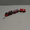 Toy Train Electric Train Set for Wooden Tracks, Christmas Motorized Train Toys for Toddlers, Battery Operated Train Includes Lights, Sounds, Smoke, Steam Train Compatible with Thomas, Brio