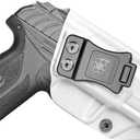 Ruger Security 9 Holster IWB Kydex for Ruger Security 9 Pistol  Inside Waistband Concealed Carry  Adjustable Cant & 'Posi-Click' Retention  No Wear - No Jitter - USA Made by Amberide (Left Hand Draw, IWB | Arctic White)