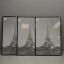 upsimples 16x24 Picture Frame Black 3 Pack, Scratch-Proof Poster Frames 16 x 24 for Photo Gallery - Slide-In Strips, Horizontal or Vertical Wall Mounting