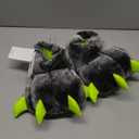 Unisex Soft Monster Claw Slippers Fun Dino Slippers Animal Paw Shoes For Men Women Boy Girl With Home Halloween Party Cosply Costume Footwear, Size 3/4
