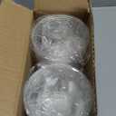 100 Pack 9 oz Clear Plastic Cups, Sturdy & Food Safe Disposable Plastic Cups for Wine Cocktail Punch