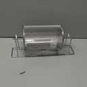 7.09" X 4.72" Small Raffle Drum Upgraded Ticket Spinner Holds 600 Tickets Raffle Wheel Spinner with Stand Drum Cage for Games Events(Silver)