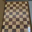 Checkered Cutting Board 15 x 10 in, Wood Checkerboard Cutting Board for Kitchen, Wooden Serving Tray Charcuterie Board for Meat, Fruit, Cheese, Bread