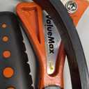 ValueMax 2-piece Strap Wrench Set, Adjustable Oil Filter Wrench with Max Diameter 4" (Small) & 6" (Large) for Shower Head Water Filter, Jar Opener Set (Orange)