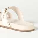 The Drop Women's Avona Two Strap Slide Sandals (11, Cream)