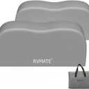 RVMATE RV Tire Covers, Dual Axle Wheel Cover (2 Pack) Fits 27"-30" Diameter Tires, Waterproof Anti-UV Grey Dual Tire Covers RV Accessories for Truck/Trailer