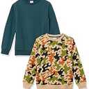 Amazon Essentials Boys and Toddlers' Fleece Crew-Neck Sweatshirts, Multipacks, XL