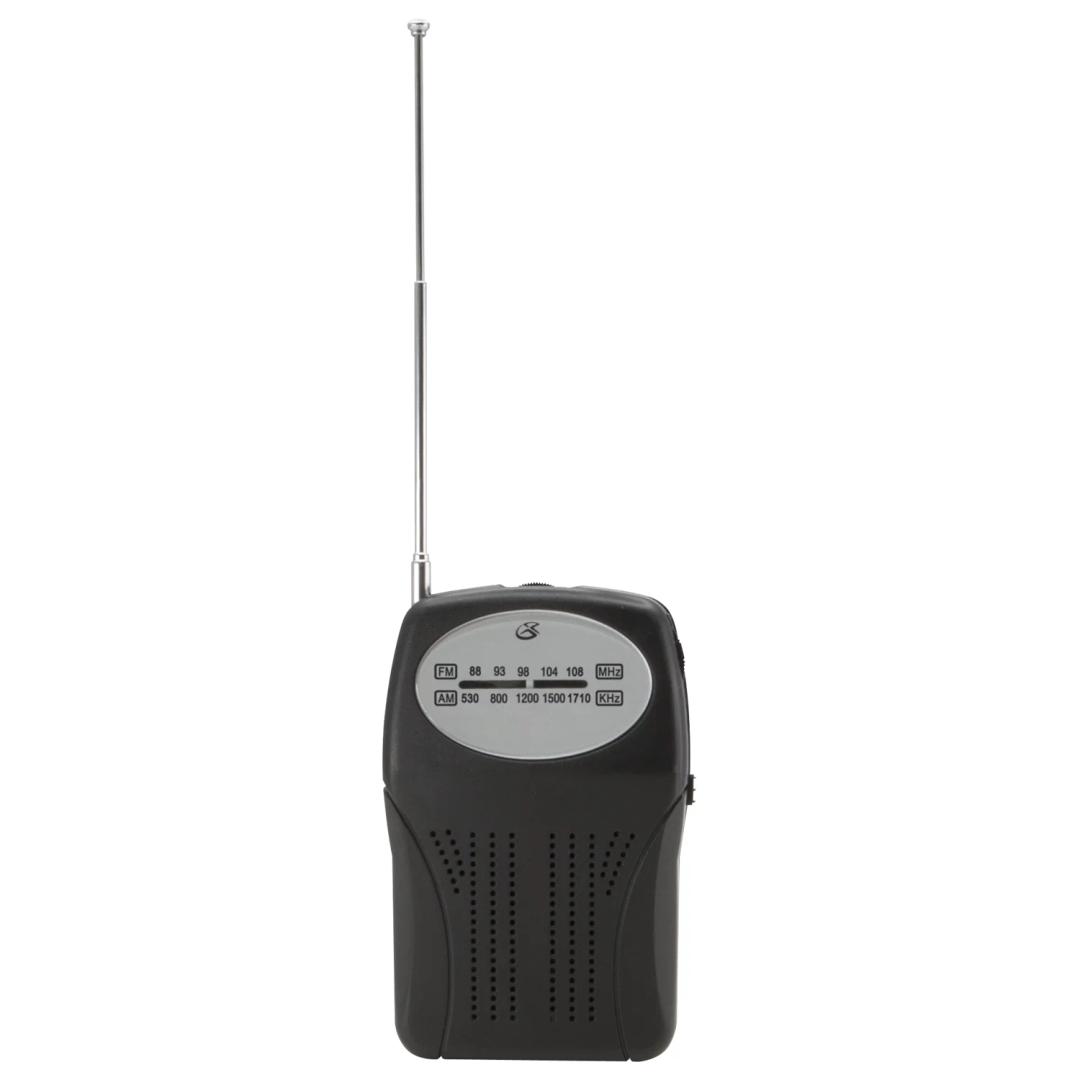 GPX Portable AM/FM Radio, Black, R116B