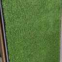 HQ4us Dog Grass Pad with Tray Extra Large 4534 Dog Litter Box Toilet with 2Artificial Grass for Dogs with Hemmed Edge, Pee Pads for Dogs, Realistic, Less Stink, Potty for Balcony