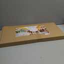 Acrylic Sticker Display Stand with Curved Pockets for Big 4'' Stickers- Brochure Holder with Customizable Space - On the Go Display Stands for Vendor Events - Ideal for Small Business Vendors (Medium)