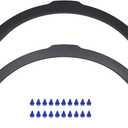 MOTOKU Front Driver and Passenger Side Wheel Molding Fender Flare with Radar Hole for Land Rover Range Rover Evoque 2012-2019
