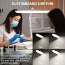 3000 Lumens Adjustable LED Desk Lamp & Task Lamp - Bright, Dimmable Lighting for Office, Crafts, Nails &Salon Hobbies with Clamp (CCT, White), 5"D x 20"W x 30"H