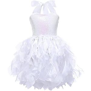 Suppromo Tutu Dress for Girls Sparkly Sequin Tulle Princess Birthday Party Prom Outfit Toddler Girls Sneaker Ball Gown Dress 10T