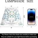 GO&SO 9" Lamp Shades Set of 2 Mini Small,Printed Floral Lampshades for Table Lamps,Wall Lamps, 5" Top 9" Bottom 6.4" High Spider Modern Art Deco Lampshade Replac (Clip Lamp Adapter Not Included)