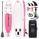 SUDOO 10FT Ultra-Light Inflatable SUP | 10'×30'' Stand Up Paddle Board | Non-Slip EVA Deck | Stable for Youth & Adults | Premium SUP Accessories (Paddle, Leash, Pump, Backpack)