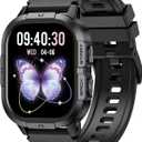 Smart Watch for Men Fitness Tracker: Waterproof Military Digital Mens Watches Running Make Answer Call Smartwatch Android Phone Sleep SpO2 Heart Rate Monitor Step Pedometer