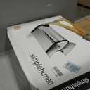 simplehuman 18 Liter / 4.8 Gallon Butterfly Lid Kitchen Step Trash Can, Brushed Stainless Steel