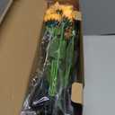 Solar Lights Outdoor Garden Decor,4 Pack with 24 Sunflower Lights,Solar Flowers Lights Waterproof,Birthday Gifts for Mom Women Grandma,Outside Decorative Stakes Light for Landscape Yard Patio Lawn