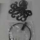 MAYJOYDIY Octopus Towel Rack Metal Towel Ring Holder Wall Mounted Round Octopus Tentacle Wall Decor Round Hand Towel Holder Metal Hand Towel Ring Holder for Bathroom Wall Mounted Hanging