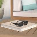 Trendy Rectangle Sunglasses for Women Men Square Retro Vintage Hexagon Glasses 90S Y2K Shades Aesthetic Accessories (1 Pack- Black)