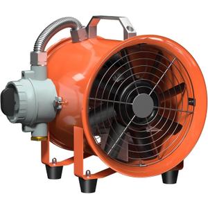 10 Inch Explosion Proof Fan Portable Utility Blower Extractor Fan 350W/2.6A 1840CFM Industrial High Velocity Ventilator for Exhausting & Ventilating