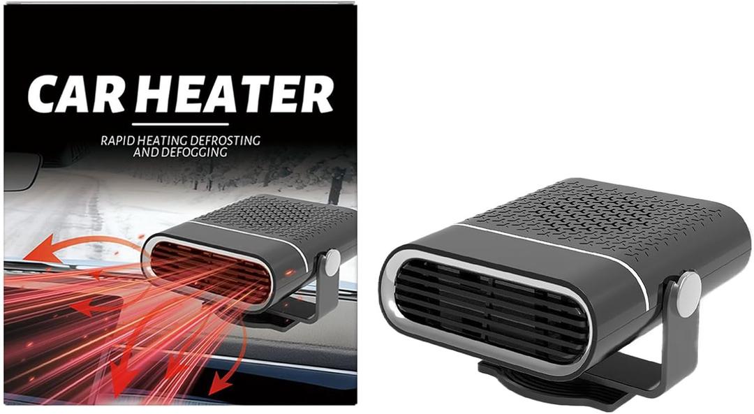 Portable car heater |/5.31x6.14 inches Cars Heaters for Vehicle  150W Fast Heating 360 Degree Rotation | 12V Heater Car | Portable Warm Air Device for Indoor Outdoor Garage Room Camping Office