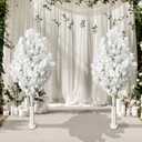 Artificial Cherry Blossom Tree with Stand, White Wedding Party Flower Tree Decoration, Everlasting Flower Tree, Wedding Party Decoration Flower Guide