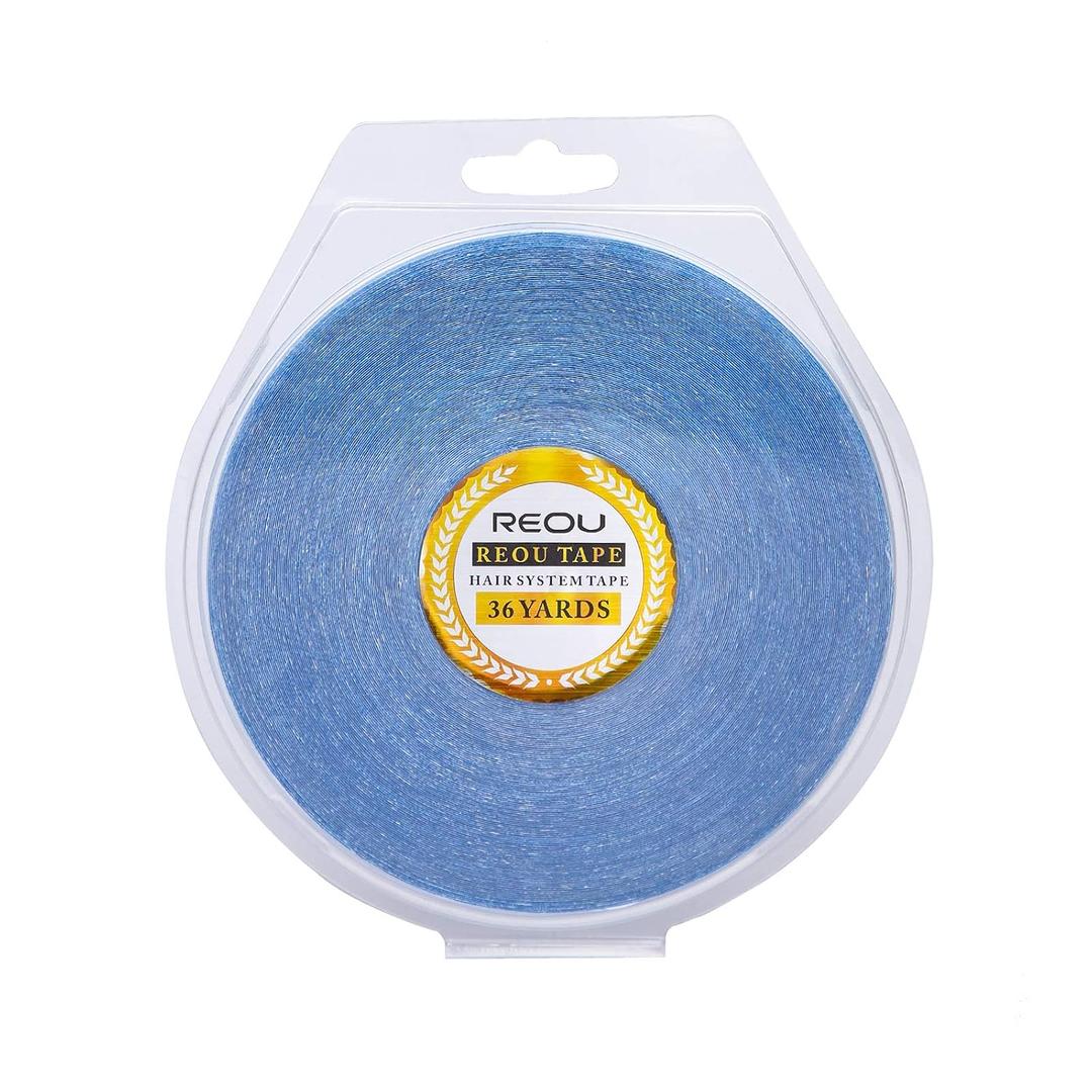 Hair System Tape Roll for Hair Extension Double-Sided Replacement Tape Waterproof Strong Hold 36 Yards Blue …