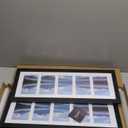 8x24 Picture Frame with Tempered Glass, 4x6 picture frame collage, Display Five 4x6 Photos with Mat or One 8 x 24 Picture without Mat - Horizontal or Vertical Wall Mounting, 2 Pack, Black