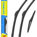 Gavimnal® 24"+16"+12" Silicone Wiper Blades Replacement For Toyota RAV4 2006-2012,All-Season Front Rear Windshield Wiper Blades(Set of 3)