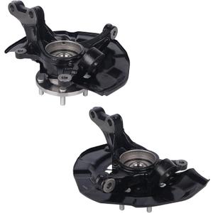PAROD 698425 698424 FWD Front Steering Knuckle Assembly & Wheel Hub Bearing Fit for Toyota Sienna 2004-2010, Passenger and Drive Side