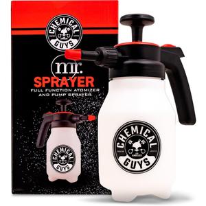 Chemical Guys Mr. Sprayer Full Function Pressure Atomizer and Pump Sprayer, Professional 50 oz Spray Bottle for Cleaning & Washing, for Home, Garden, Car Detailing, Easy Pump Action and Adjustable