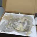 Clocks for Living Room, Large Wall Clock, 3D Silent Wall Clock, Retro Metal Ginkgo Leaf Design, for Bedroom Kitchen Decorative Wall Clocks32''x18''  (Retro Coffee Color)