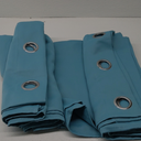 Grommet Blackout Curtains for Bedroom and Living Room - 2 Panels Set Thermal Insulated Room Darkening Curtains (Teal, 52W x 84L)