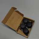 1.5 Inch Threaded Stem Furniture Casters, Metric M8 Nylon Plastic Swivel Locking Casters Set of 4, for Office Chairs, Shelves, Carts, Workbenches.